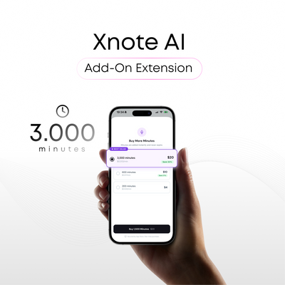 XNote Audio Minutes (3000 Mins)